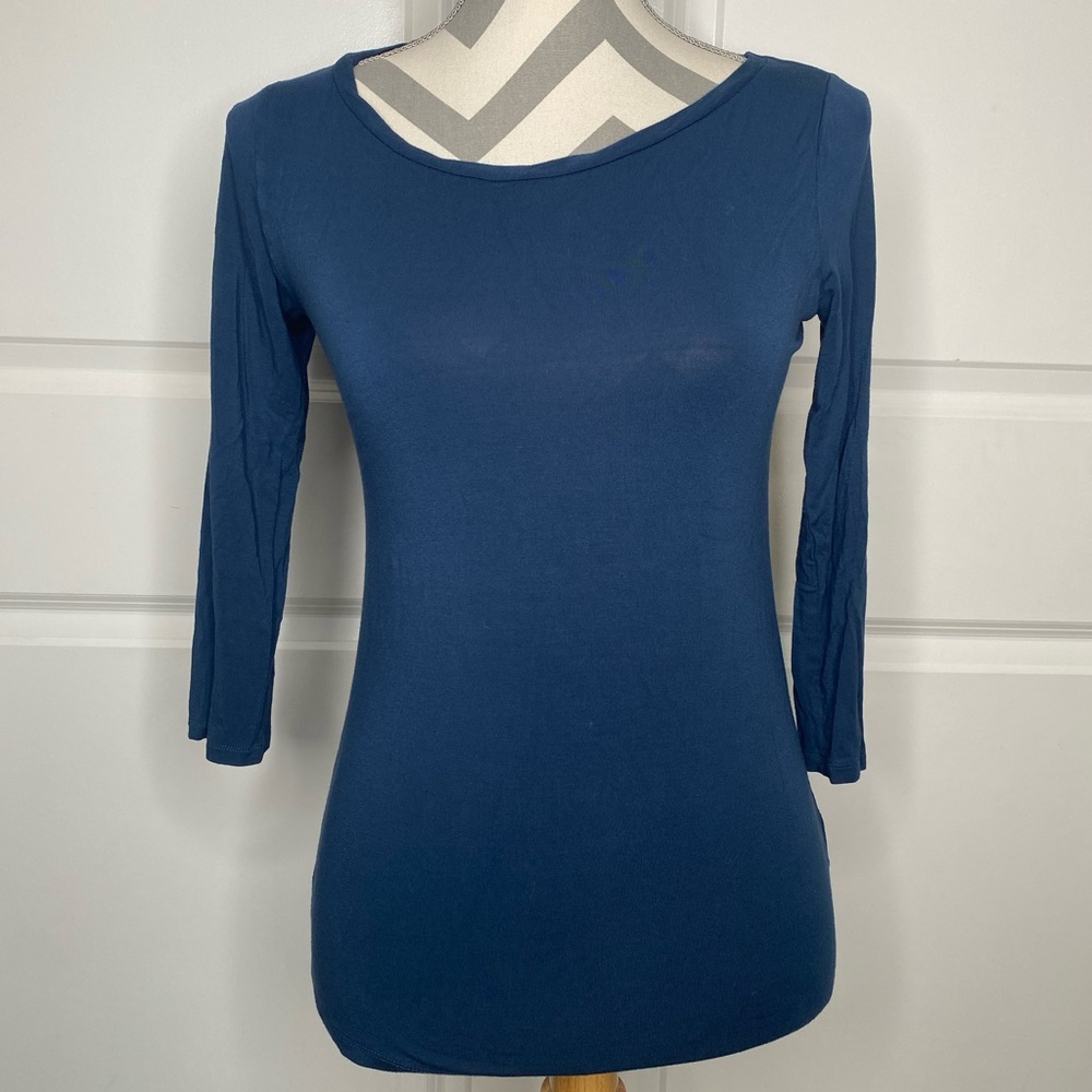 Magestic Paris Size 4 3/4 Sleeve Top